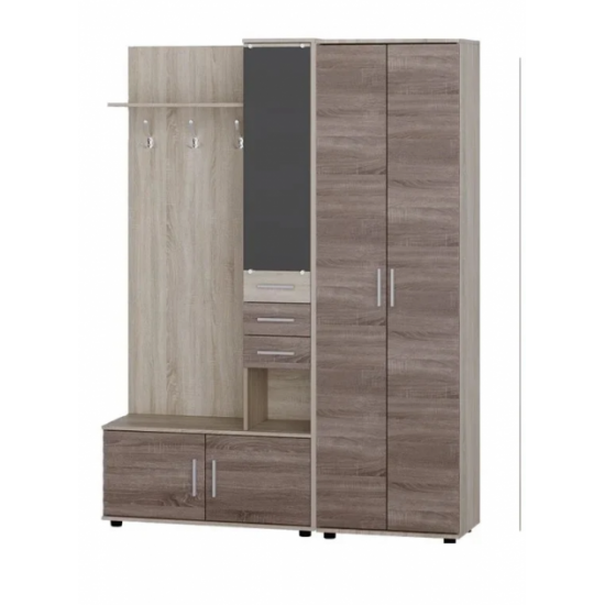 Hallway Everest Riviera with hinged wardrobe ShP-1 sonoma oak + truffle (EVR-2188) Hallway Everest Riviera with hinged wardrobe ShP-1 sonoma oak + truffle (EVR-2188)