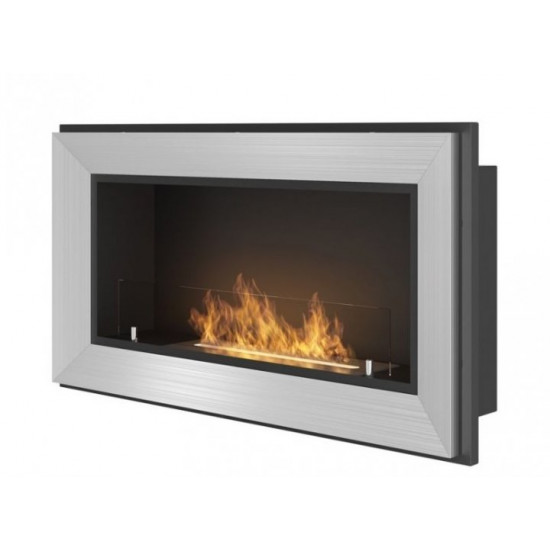 Біокамін Simple Fire Frame 900 сірий зі склом Біокамін Simple Fire Frame 900 сірий зі склом
