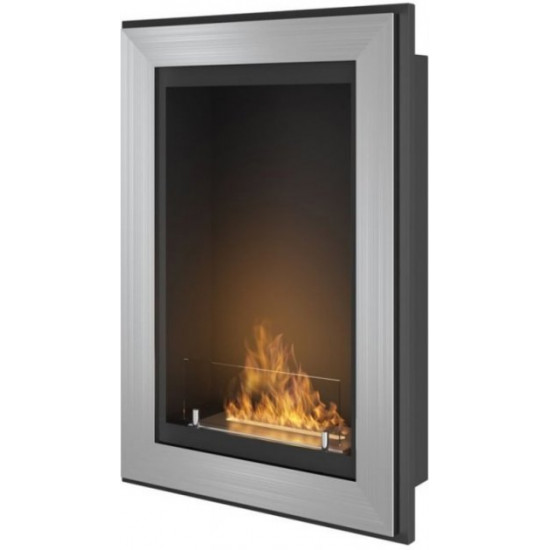 Біокамін Simple Fire Frame 550 сірий зі склом