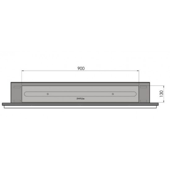 Біокамін Simple Fire Frame 1200 білий зі склом Біокамін Simple Fire Frame 1200 білий зі склом