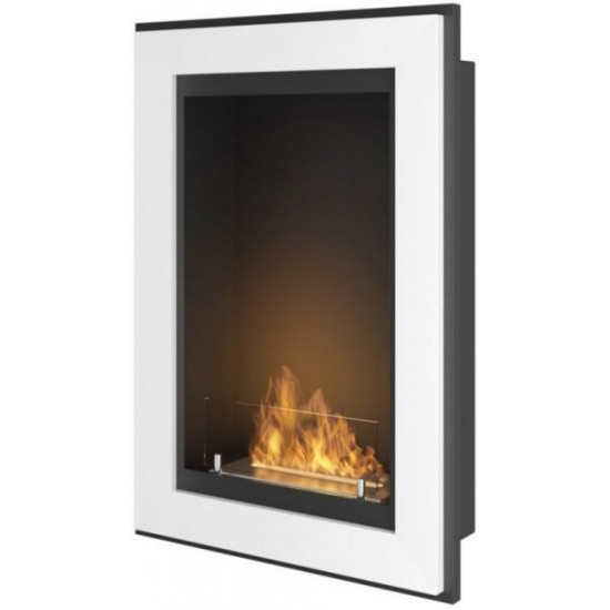 Біокамін Simple Fire Frame 550 білий зі склом Біокамін Simple Fire Frame 550 білий зі склом