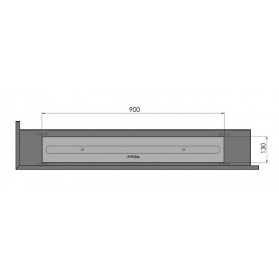 Биокамин Simple Fire Corner 1200 L со стеклом Биокамин Simple Fire Corner 1200 L со стеклом