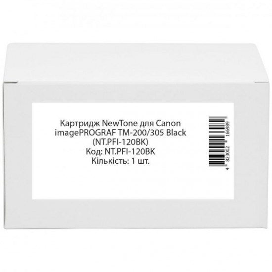 Cartridge for Canon iPF TM-305 NEWTONE PFI-120 Black 130ml NT.PFI-120BK Cartridge for Canon iPF TM-305 NEWTONE PFI-120 Black 130ml NT.PFI-120BK