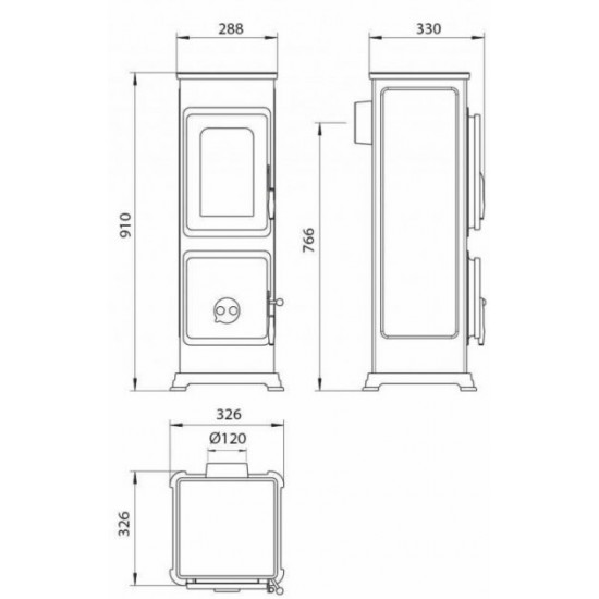 Печь Thorma Bozen Bordeau Печь Thorma Bozen Bordeau