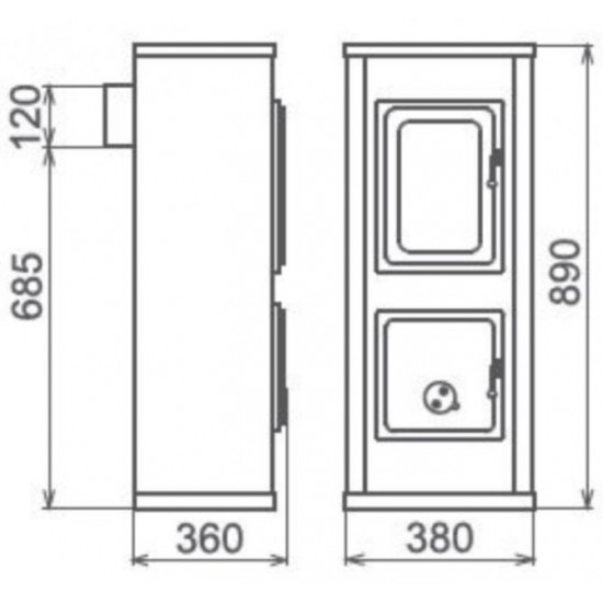 Печь Thorma Milano II Bordeau Печь Thorma Milano II Bordeau