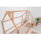 Children's bed Montessori house BUSY WOOD floor model 2 190x90 cm natural wood Children's bed Montessori house BUSY WOOD floor model 2 190x90 cm natural wood