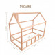 Children's bed Montessori house BUSY WOOD floor model 2 190x90 cm natural wood Children's bed Montessori house BUSY WOOD floor model 2 190x90 cm natural wood