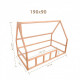Дитяче ліжко будиночок Монтессорі BUSY WOOD Модель 1 190х90 см чорний Дитяче ліжко будиночок Монтессорі BUSY WOOD Модель 1 190х90 см чорний