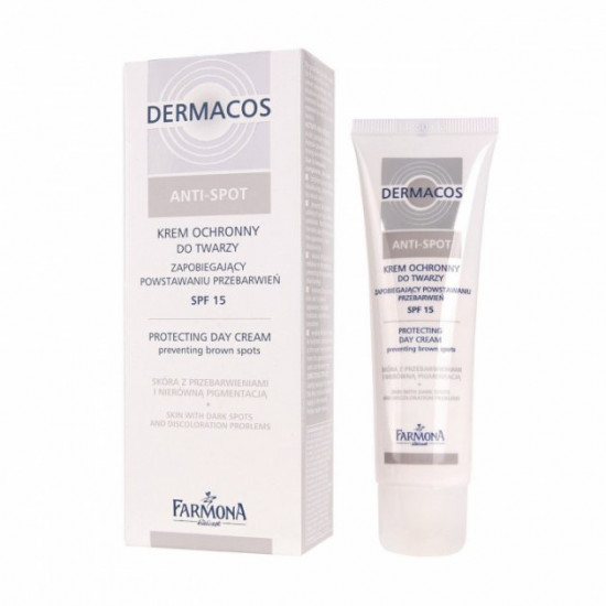 Захисний крем для обличчя SPF 15 Farmona Dermacos Anti-spot 50 мл 5900117095645 Захисний крем для обличчя SPF 15 Farmona Dermacos Anti-spot 50 мл 5900117095645