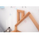 Children's bed Montessori house BUSY WOOD floor model 3 190x90 cm natural wood Children's bed Montessori house BUSY WOOD floor model 3 190x90 cm natural wood