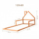 Children's bed Montessori house BUSY WOOD floor model 3 120x60 cm natural wood Children's bed Montessori house BUSY WOOD floor model 3 120x60 cm natural wood