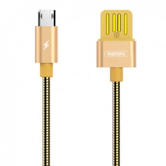 Кабель microUSB 1 м Serpent Remax RC-080m-Gold Кабель microUSB 1 м Serpent Remax RC-080m-Gold