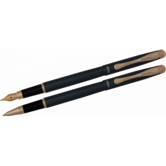 Set of Regal nib + rollerball pens in gift case Pearl black (R12216.L.RF) Set of Regal nib + rollerball pens in gift case Pearl black (R12216.L.RF)