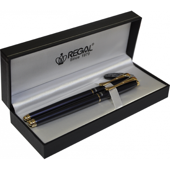 Set of Regal nib + rollerball pens in gift case Pearl black (R12216.L.RF) Set of Regal nib + rollerball pens in gift case Pearl black (R12216.L.RF)