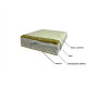 Mattress winter/summer (cotton fabric) 80x160x5 cm, cream Mattress winter/summer (cotton fabric) 80x160x5 cm, cream