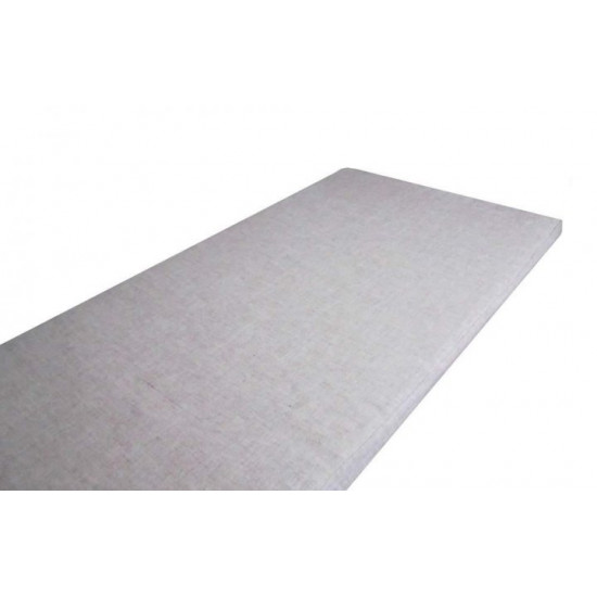 Winter/summer crib mattress 60x120x7 (linen fabric), gray Winter/summer crib mattress 60x120x7 (linen fabric), gray