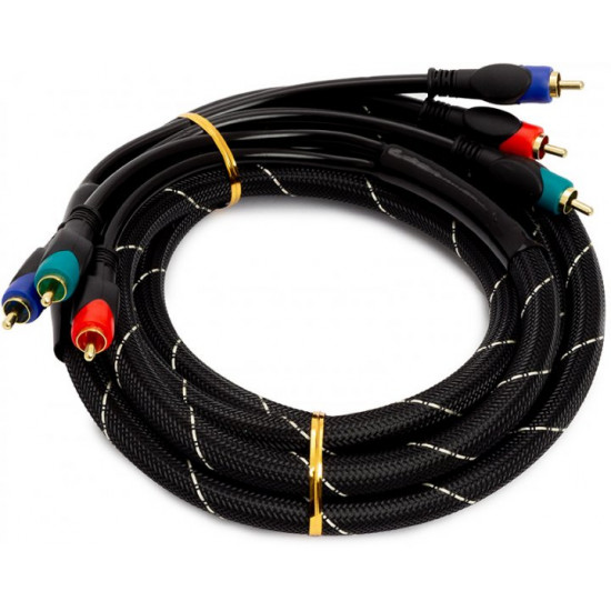  Кабель PowerPlant 3xRCA (M) - 3xRCA (M) 3 м (CA911738)