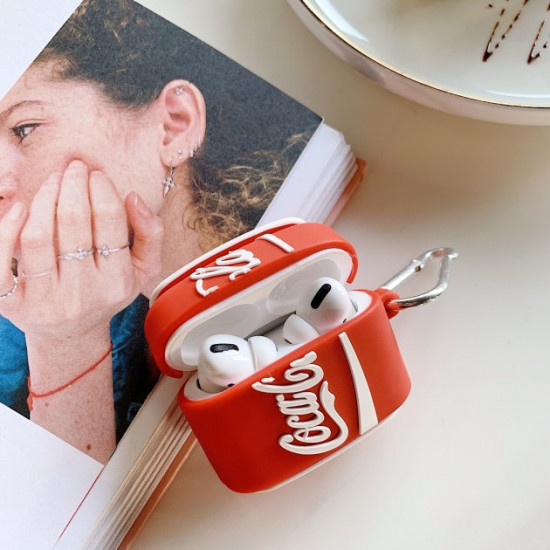 Чохол для Apple AirPods Pro Alitek Баночка Кока-Кола (Coca Cola) + карабін (892130) Чохол для Apple AirPods Pro Alitek Баночка Кока-Кола (Coca Cola) + карабін (892130)