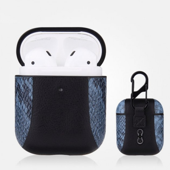 Чохол + карабін для навушників Apple AirPods 2 / 1 Alitek Snake Blue/Black (89251) Чохол + карабін для навушників Apple AirPods 2 / 1 Alitek Snake Blue/Black (89251)