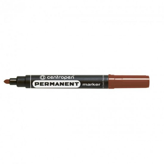 Marker Centropen Permanent 2.5 mm brown (8566/07) Marker Centropen Permanent 2.5 mm brown (8566/07)