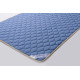 Merino wool mattress cover 140x200 Goodnight Store color Blue / White with blue stripes Merino wool mattress cover 140x200 Goodnight Store color Blue / White with blue stripes