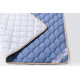 Merino wool mattress cover 160x200 Goodnight Store color Blue / White with blue stripes Merino wool mattress cover 160x200 Goodnight Store color Blue / White with blue stripes