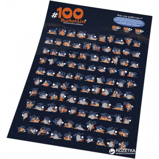 Скретч-постер 1DEA.me 100 Справок BucketList Kamasutra Edition (100K) Скретч-постер 1DEA.me 100 Справок BucketList Kamasutra Edition (100K)