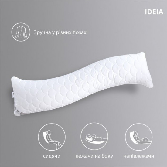 Подушка IDEIA S-Form 40х130 см Белая (4820182653056) Подушка IDEIA S-Form 40х130 см Белая (4820182653056)