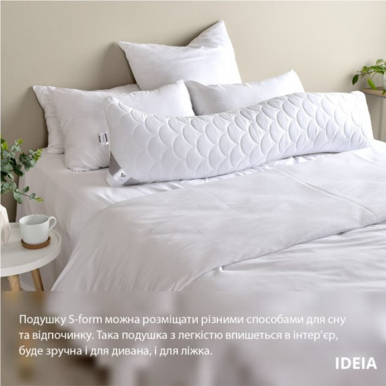 Подушка IDEIA S-Form 40х130 см Белая (4820182653056) Подушка IDEIA S-Form 40х130 см Белая (4820182653056)