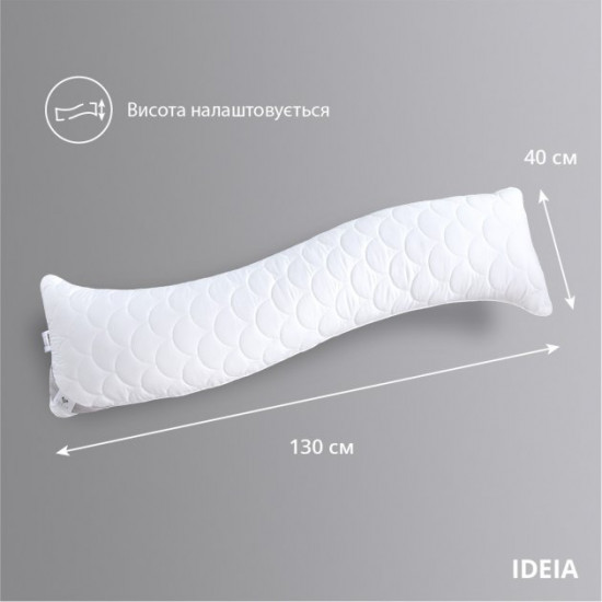 Подушка IDEIA S-Form 40х130 см Белая (4820182653056) Подушка IDEIA S-Form 40х130 см Белая (4820182653056)