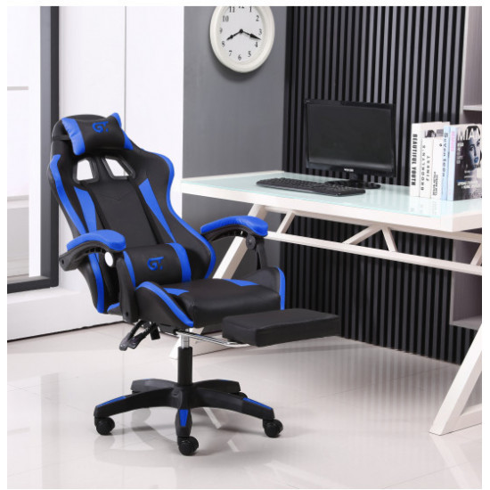 Крісло для геймерів GT Racer X-2323 Black/Blue Крісло для геймерів GT Racer X-2323 Black/Blue