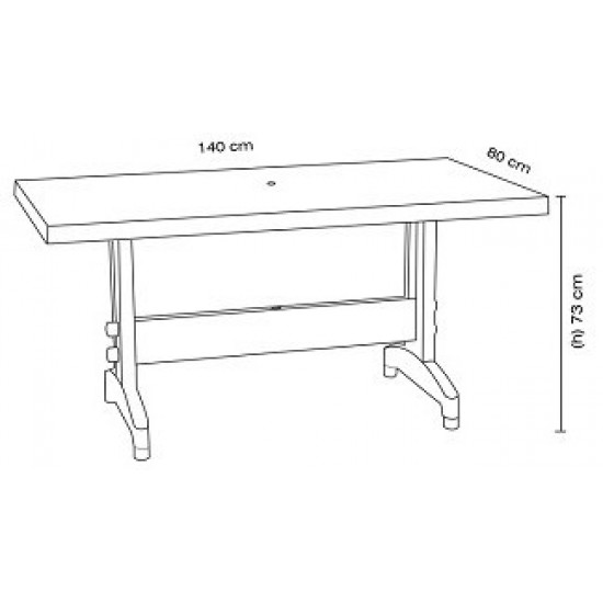 Стіл PAPATYA Престиж 80x140 білий Стіл PAPATYA Престиж 80x140 білий
