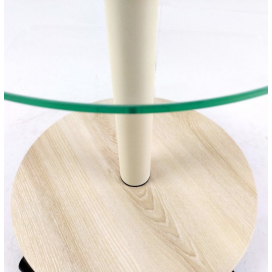 Стіл журнальний Commus Bravo Light 400 Kv6 clear-pepel-bg50 Стіл журнальний Commus Bravo Light 400 Kv6 clear-pepel-bg50