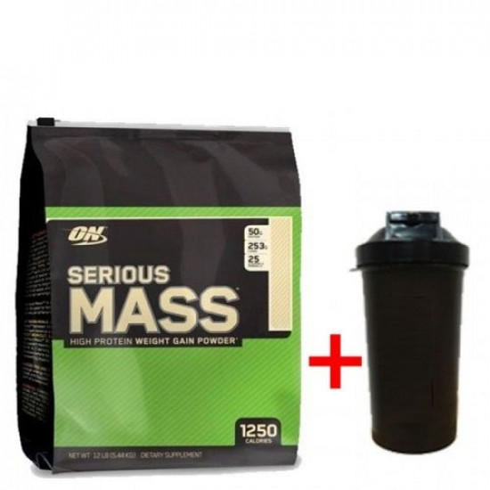 Комплект Гейнер Optimum Nutrition Serious Mass 5.45 кг Ваниль + Шейкер (431799) Комплект Гейнер Optimum Nutrition Serious Mass 5.45 кг Ваниль + Шейкер (431799)