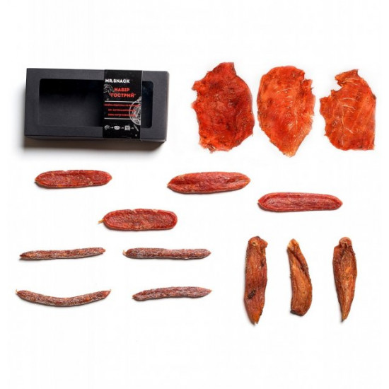 Set of meat snacks MrSnack Gostrii 300g Set of meat snacks MrSnack Gostrii 300g