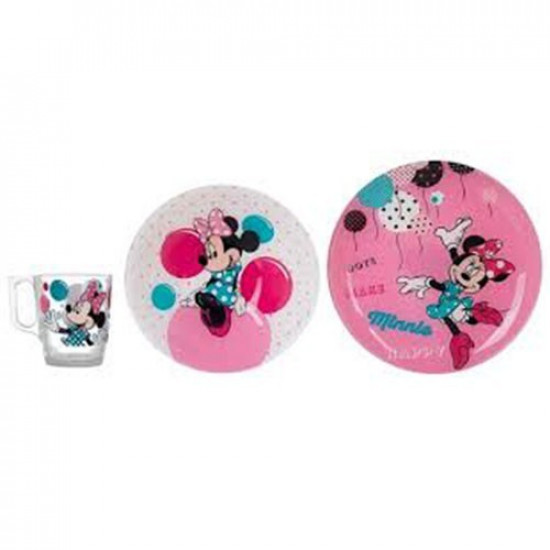 Набор для детей Luminarc Disney Party Minnie 3 предмета ударопрочное стекло (5279N) Набор для детей Luminarc Disney Party Minnie 3 предмета ударопрочное стекло (5279N)