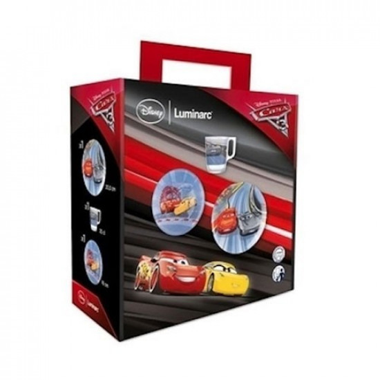 Набор для детей Luminarc Disney Cars3 3 предмета ударопрочное стекло (5280N) Набор для детей Luminarc Disney Cars3 3 предмета ударопрочное стекло (5280N)
