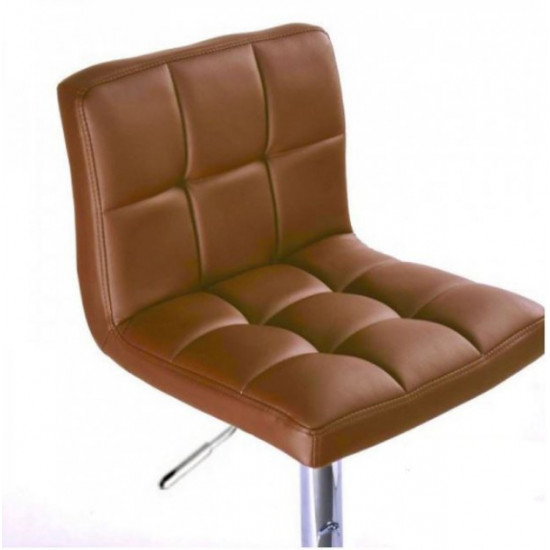 Bar chair chrome/eco leather Daniel Group SDM Brown Bar chair chrome/eco leather Daniel Group SDM Brown