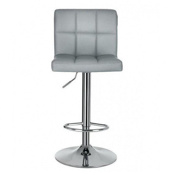 Bar chair chrome/eco leather Daniel Group SDM Gray Bar chair chrome/eco leather Daniel Group SDM Gray