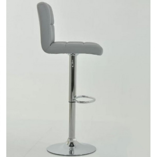 Bar chair chrome/eco leather Daniel Group SDM Gray Bar chair chrome/eco leather Daniel Group SDM Gray