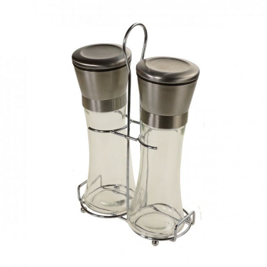 Salt and pepper mills on Supretto stand (Art. 5828) Salt and pepper mills on Supretto stand (Art. 5828)