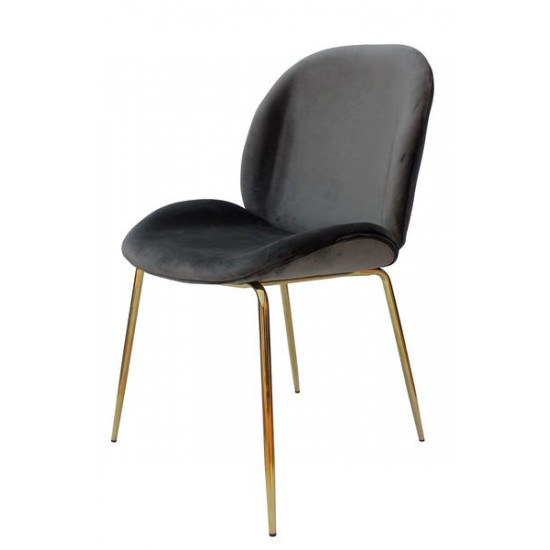 Velvet chair Kayoom Charlize 110 Gray (B56EP) Velvet chair Kayoom Charlize 110 Gray (B56EP)