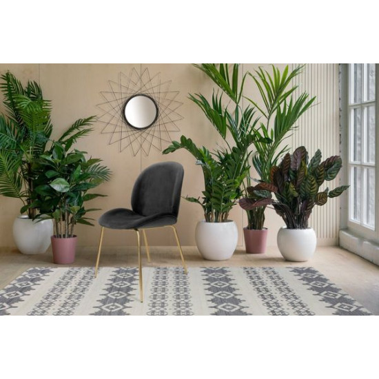 Velvet chair Kayoom Charlize 110 Gray (B56EP) Velvet chair Kayoom Charlize 110 Gray (B56EP)