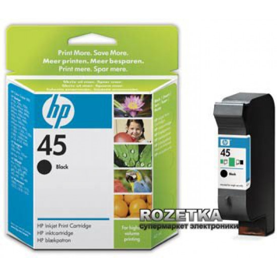 Картридж HP No.45 DJ9xx/11xx/1220/G/T/R/P1000 Black (51645AE) Картридж HP No.45 DJ9xx/11xx/1220/G/T/R/P1000 Black (51645AE)