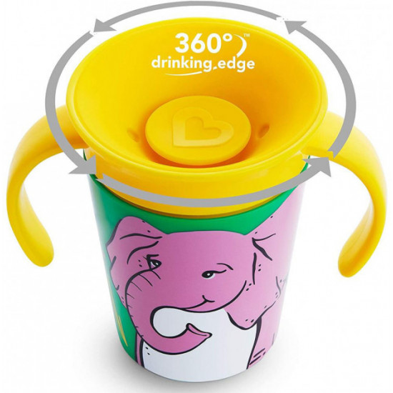 Чашка-непроливайка Munchkin Miracle 360 ° Trainer cup Слон 177 мл (05177201.01) Чашка-непроливайка Munchkin Miracle 360 ° Trainer cup Слон 177 мл (05177201.01)