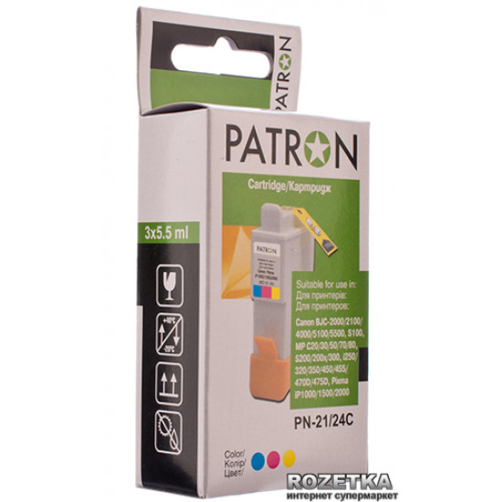Картридж Patron Canon BCI-24/21 Colour (PN-21/24C) Картридж Patron Canon BCI-24/21 Colour (PN-21/24C)