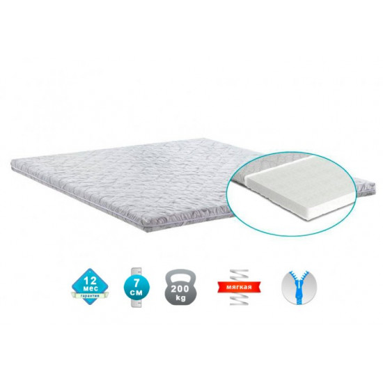 Матрас ортопедический Matroluxe Topper FUTON 2 65x180 см Матрас ортопедический Matroluxe Topper FUTON 2 65x180 см