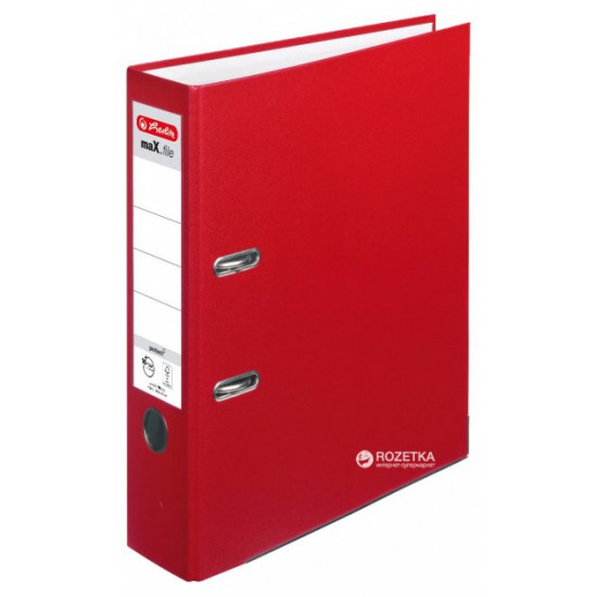 Папка-регистратор Herlitz maX.file Protect А4 80 мм Красная (5480306) Папка-регистратор Herlitz maX.file Protect А4 80 мм Красная (5480306)