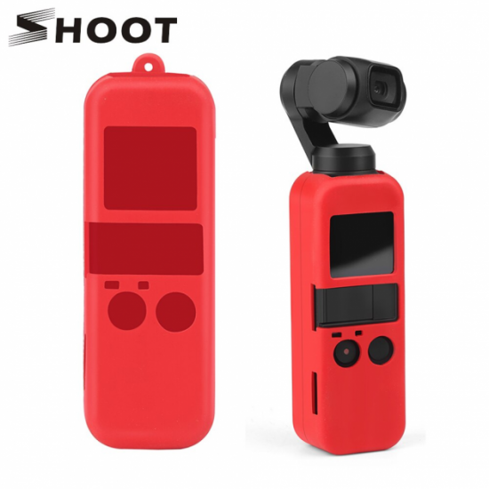 Силіконовий чохол для DJI Osmo Pocket зі страхувальним ремінцем - червоний (код XT-534) Силіконовий чохол для DJI Osmo Pocket зі страхувальним ремінцем - червоний (код XT-534)