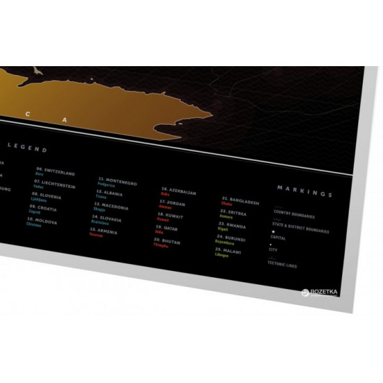 Скретч-карта світу 1DEA.me Travel Map Black World (BW) Скретч-карта світу 1DEA.me Travel Map Black World (BW)
